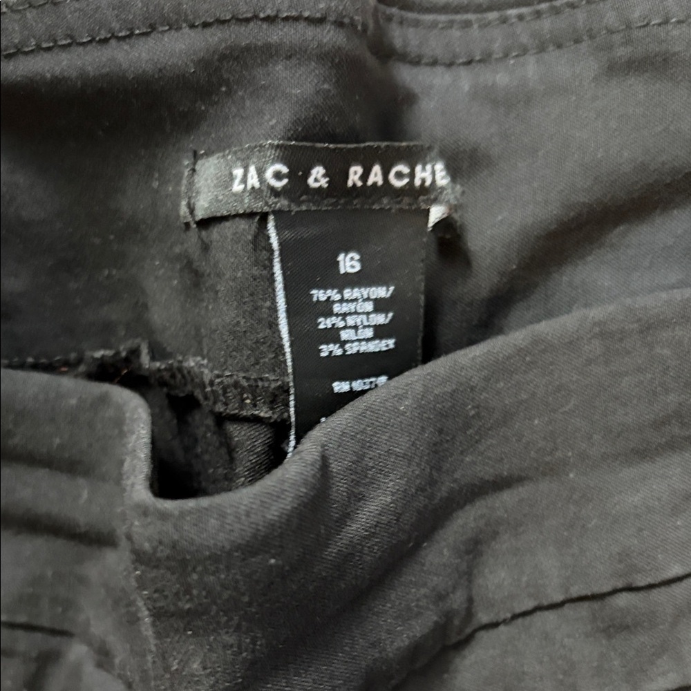 Zac & Rachel Black Straight Leg Pants - Picture 2 of 2